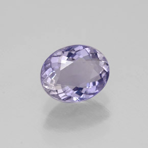 Iolita violeta natural 0,70ct, corte oval, VVS-VS