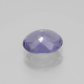 Iolita violeta natural 0,70ct, corte oval, VVS-VS