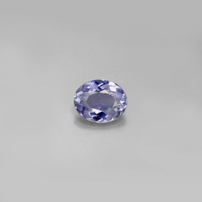 Iolita azul natural 0,57ct, corte oval, VVS-VS