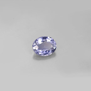 Iolita azul natural 0,57ct, corte oval, VVS-VS