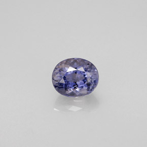 Iolita azul natural 0,44ct, corte oval, VS