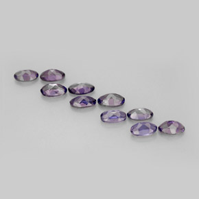 Pedras preciosas de iolita azul natural de  ct, corte oval, VS
