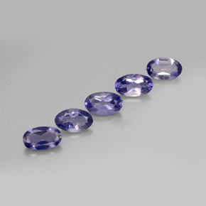 Pedras preciosas de Iolita Violeta Azul natural de  ct, Corte Oval, VS