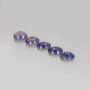 Pedras preciosas de iolita azul natural de  ct, corte oval, VS