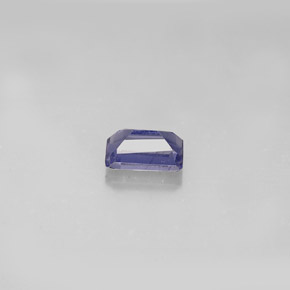 Iolita azul natural 0,57ct, corte esmeralda, VS