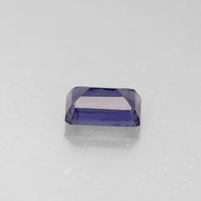 Iolita azul natural 0,49ct, corte esmeralda, VS