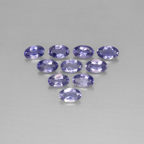 Pedras preciosas de Iolita Violeta Azul natural de  ct, Corte Oval, VS