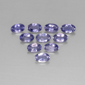 Pedras preciosas de Iolita Violeta Azul natural de  ct, Corte Oval, VS
