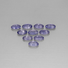 Pedras preciosas de Iolita Violeta Azul natural de  ct, Corte Oval, VS
