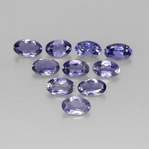 Pedras preciosas de Iolita Violeta Azul natural de  ct, Corte Oval, VS