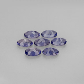 Pedras preciosas de iolita azul natural de  ct, corte oval, VS