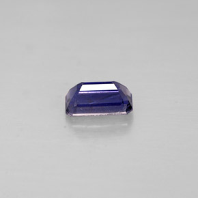 Iolita azul natural 0,39ct, corte esmeralda, VVS-VS