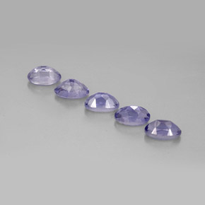 Pedras preciosas de iolita azul natural de  ct, corte oval, VS