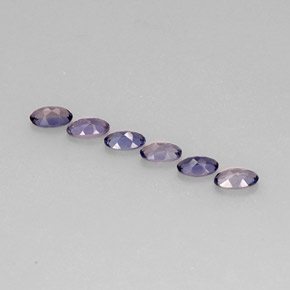 Pedras preciosas de iolita azul natural de  ct, corte oval, VS