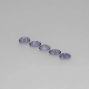 Pedras preciosas de iolita azul natural de  ct, corte oval, VS