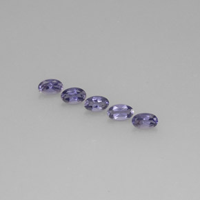 Pedras preciosas de iolita azul natural de  ct, corte oval, VS