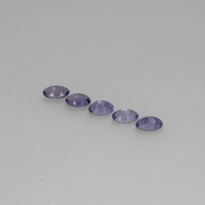 Pedras preciosas de iolita azul natural de  ct, corte oval, VS
