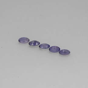 Pedras preciosas de iolita azul natural de  ct, corte oval, VS