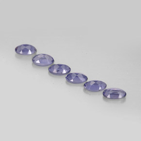 Pedras preciosas de iolita azul natural de  ct, corte oval, VS