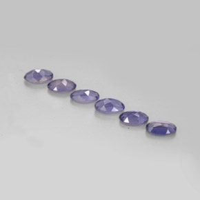 Pedras preciosas de iolita azul natural de  ct, corte oval, VS