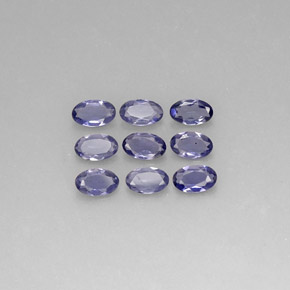 Pedras preciosas de Iolita Violeta Azul natural de  ct, Corte Oval, VS