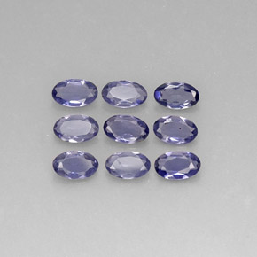 Pedras preciosas de Iolita Violeta Azul natural de  ct, Corte Oval, VS