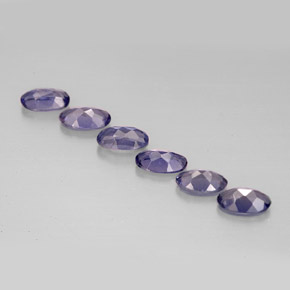 Pedras preciosas de iolita azul natural de  ct, corte oval, VS