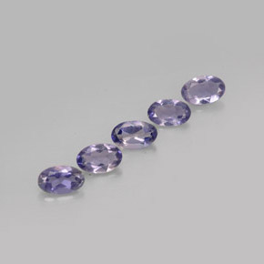 Pedras preciosas de iolita azul natural de  ct, corte oval, VS