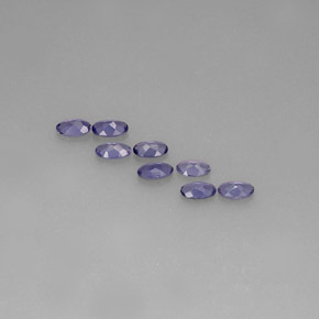 Pedras preciosas de iolita azul natural de  ct, corte oval, VS