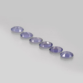 Pedras preciosas de iolita azul natural de  ct, corte oval, VS