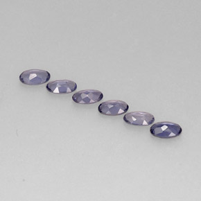 Pedras preciosas de iolita azul natural de  ct, corte oval, VS
