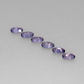 Pedras preciosas de iolita azul natural de  ct, corte oval, VS