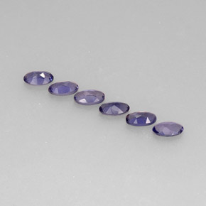 Pedras preciosas de iolita azul natural de  ct, corte oval, VS
