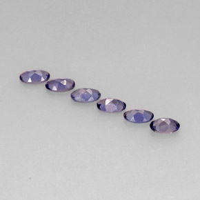 Pedras preciosas de iolita azul natural de  ct, corte oval, VS