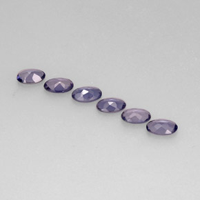 Pedras preciosas de iolita azul natural de  ct, corte oval, VS