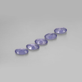 Pedras preciosas de iolita azul natural de  ct, corte oval, VS