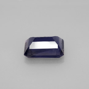 Iolita azul natural 2,49ct, corte esmeralda, VS