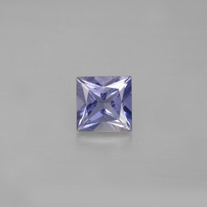 Iolita azul natural 0,88ct, quadrado, VS
