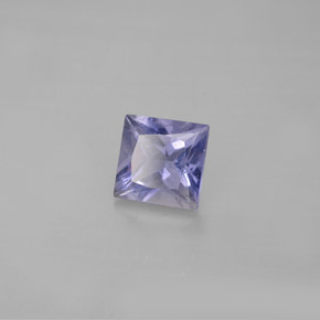 Iolita azul natural 0,88ct, quadrado, VS