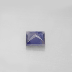 Iolita azul natural 0,89ct, quadrado, VS