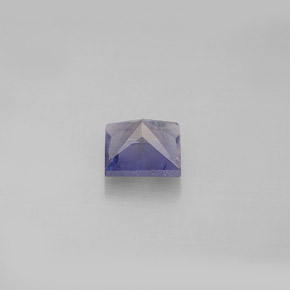 Iolita azul natural 0,86ct, quadrado, VS