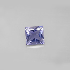 Iolita azul natural 0,82ct, quadrado, VS