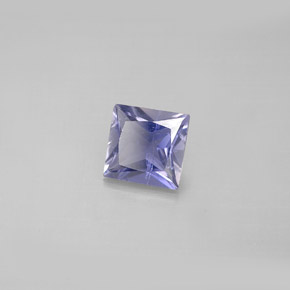 Iolita azul natural 0,82ct, quadrado, VS