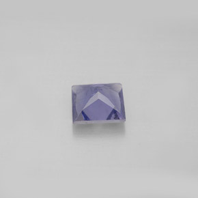 Iolita azul natural 0,82ct, quadrado, VS
