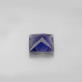 Iolita azul natural 1,20ct, quadrado, VS
