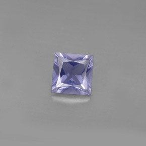 Iolita azul natural 0,88ct, quadrado, VS
