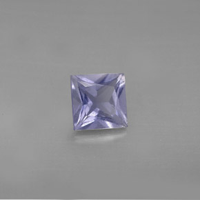 Iolita azul natural 0,88ct, quadrado, VS