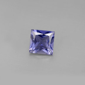 Iolita azul natural 0,94ct, quadrado, VS