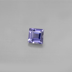 Iolita azul natural 0,55ct, quadrado, VS