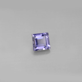 Iolita azul natural 0,55ct, quadrado, VS
